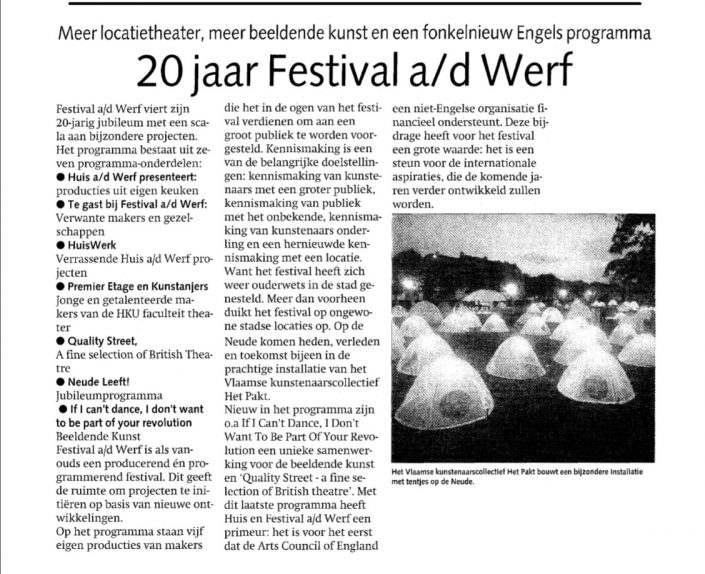 20 jaar Festival ad Werf