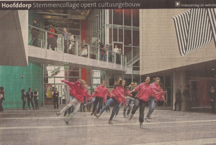 2011 Stem van Haarlemmermeer pers Hoofddorp Stemmencollage opent cultuurgebouw