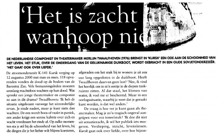 Kursk – Carp Het is zacht hier, wanhoop niet.
