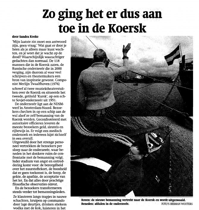 Zo ging het er dus aan toe in de Koersk – Trouw
